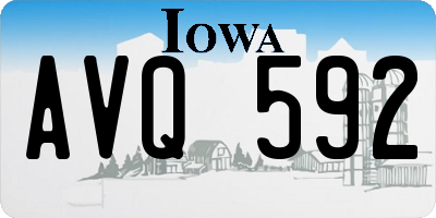 IA license plate AVQ592