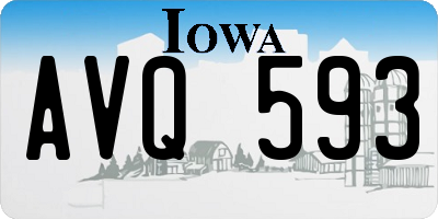 IA license plate AVQ593