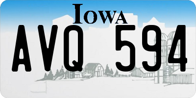 IA license plate AVQ594