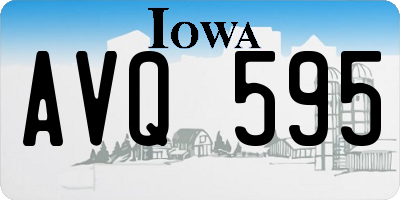IA license plate AVQ595