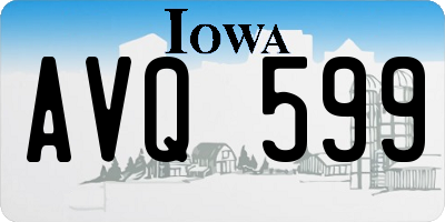 IA license plate AVQ599