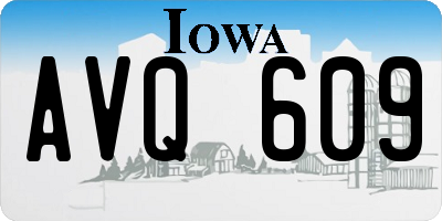 IA license plate AVQ609