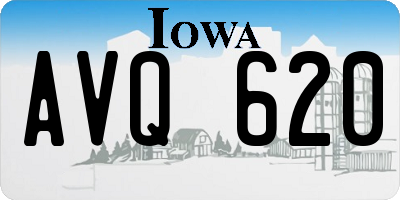 IA license plate AVQ620