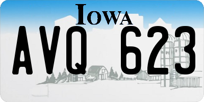 IA license plate AVQ623