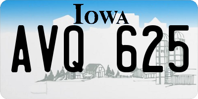 IA license plate AVQ625