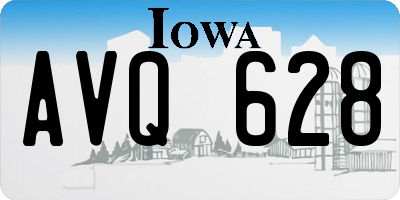 IA license plate AVQ628