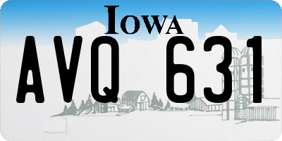 IA license plate AVQ631