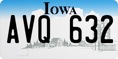 IA license plate AVQ632