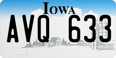 IA license plate AVQ633