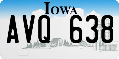 IA license plate AVQ638