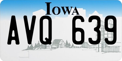 IA license plate AVQ639