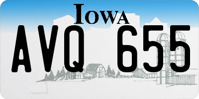 IA license plate AVQ655
