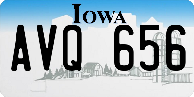 IA license plate AVQ656