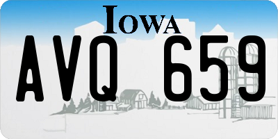 IA license plate AVQ659
