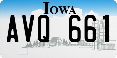 IA license plate AVQ661