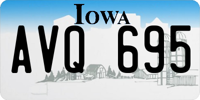 IA license plate AVQ695