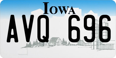 IA license plate AVQ696