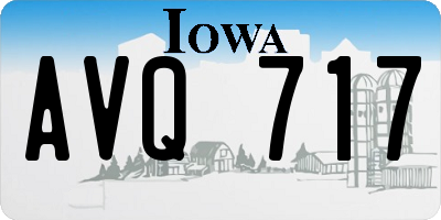 IA license plate AVQ717