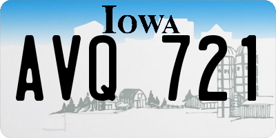 IA license plate AVQ721