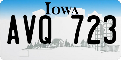 IA license plate AVQ723