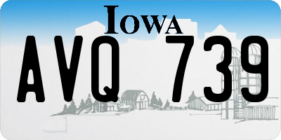 IA license plate AVQ739