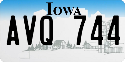 IA license plate AVQ744