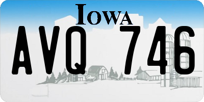 IA license plate AVQ746