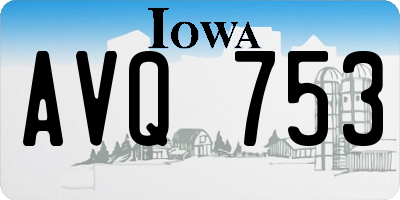 IA license plate AVQ753