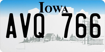 IA license plate AVQ766