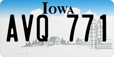 IA license plate AVQ771
