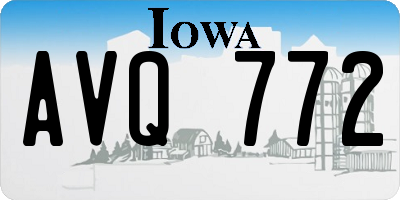 IA license plate AVQ772