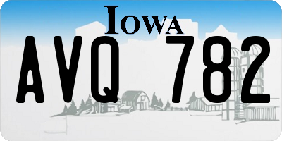 IA license plate AVQ782