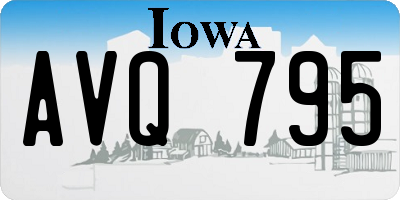 IA license plate AVQ795