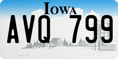 IA license plate AVQ799