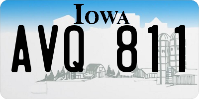 IA license plate AVQ811