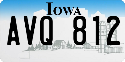 IA license plate AVQ812
