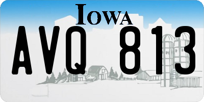 IA license plate AVQ813