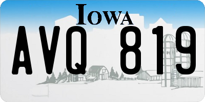 IA license plate AVQ819