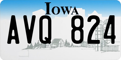 IA license plate AVQ824