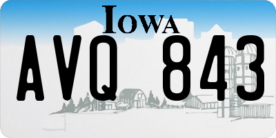 IA license plate AVQ843