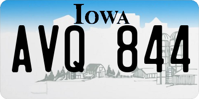 IA license plate AVQ844