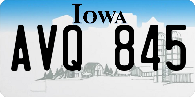 IA license plate AVQ845