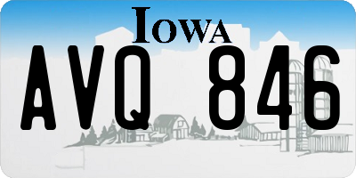 IA license plate AVQ846