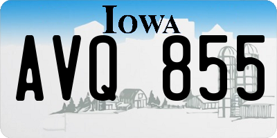 IA license plate AVQ855