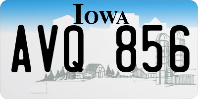 IA license plate AVQ856