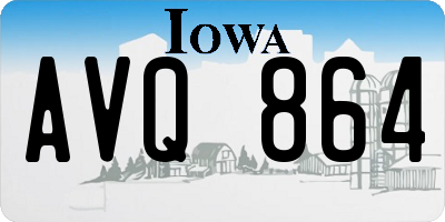 IA license plate AVQ864