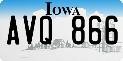 IA license plate AVQ866