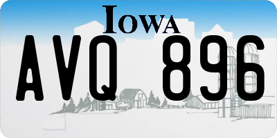 IA license plate AVQ896
