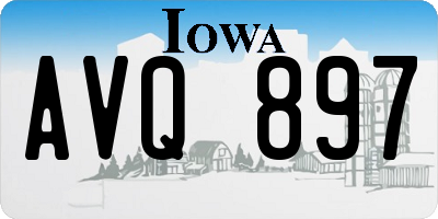 IA license plate AVQ897