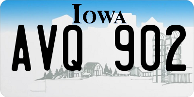 IA license plate AVQ902